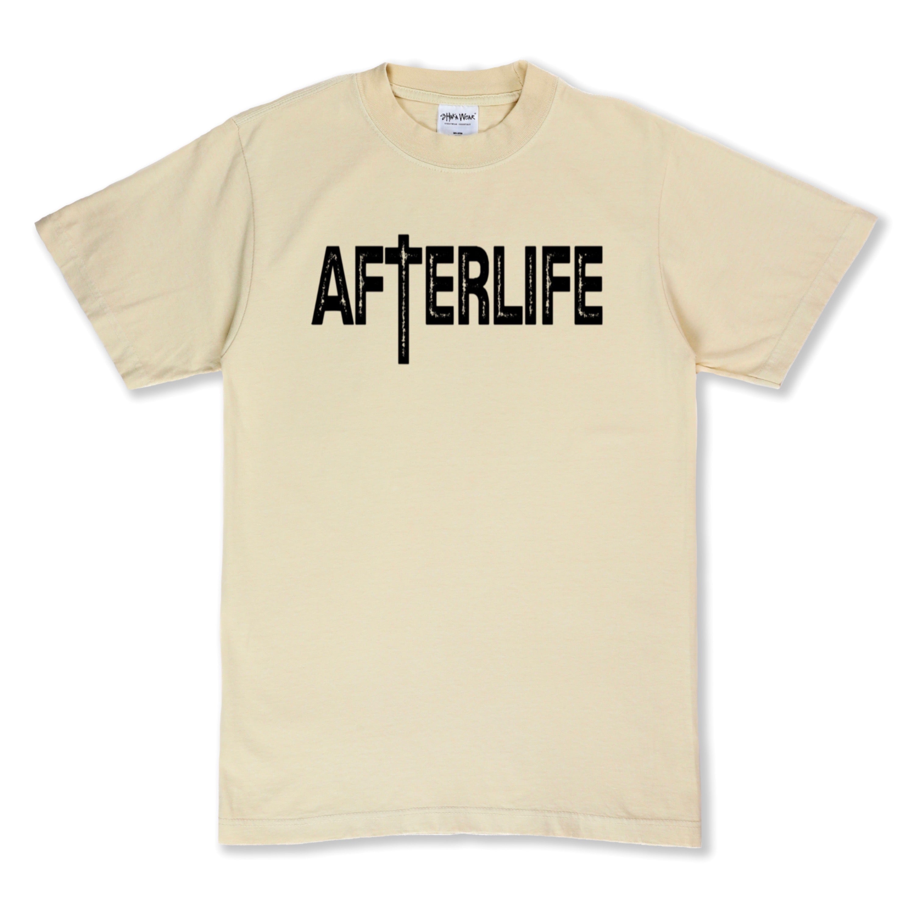 Logo Tee (Tan) – After Life Studios